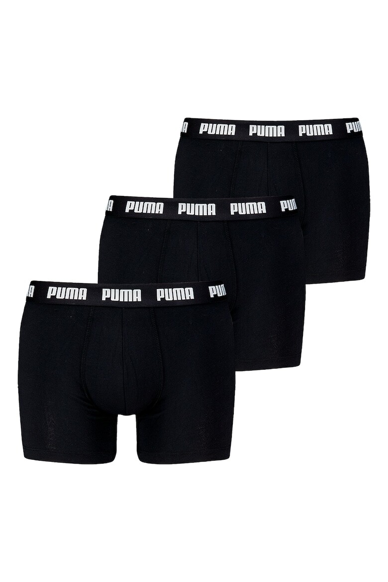 

Боксеры с логотипом на поясе - 3 пары Puma, черный