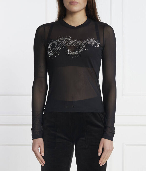 

Блузка Juicy Couture Raheem Scatter Diamond, черный