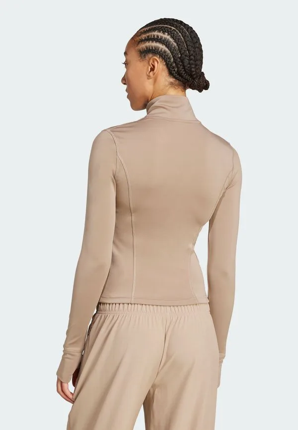 Куртка для тренировок на молнии, необходимая для занятий спортом Adidas Performance, Chalky Brown — фото 2