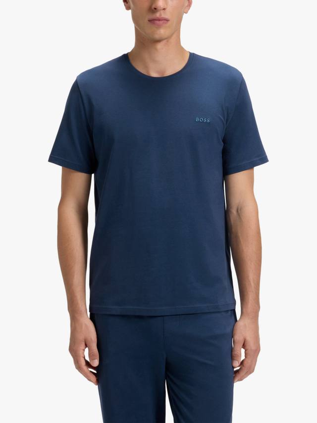 

Футболка BOSS Cotton с короткими рукавами HUGO BOSS, Open Blue