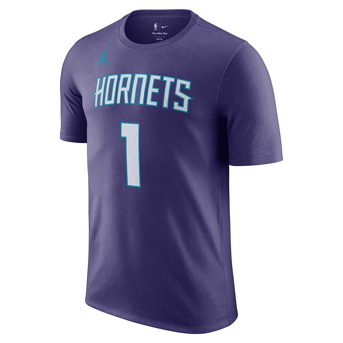 

Футболка NBA CHARLOTTE HORNETS STATEMENT N&N T-SHIRT LAMELO BALL Nike, цвет New Orchid