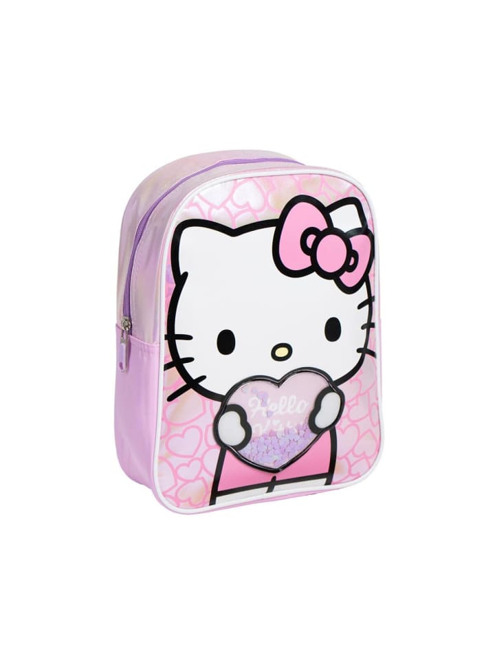 

Рюкзак в форме сердца, 32 см - голографический и симпатичный Hello Kitty