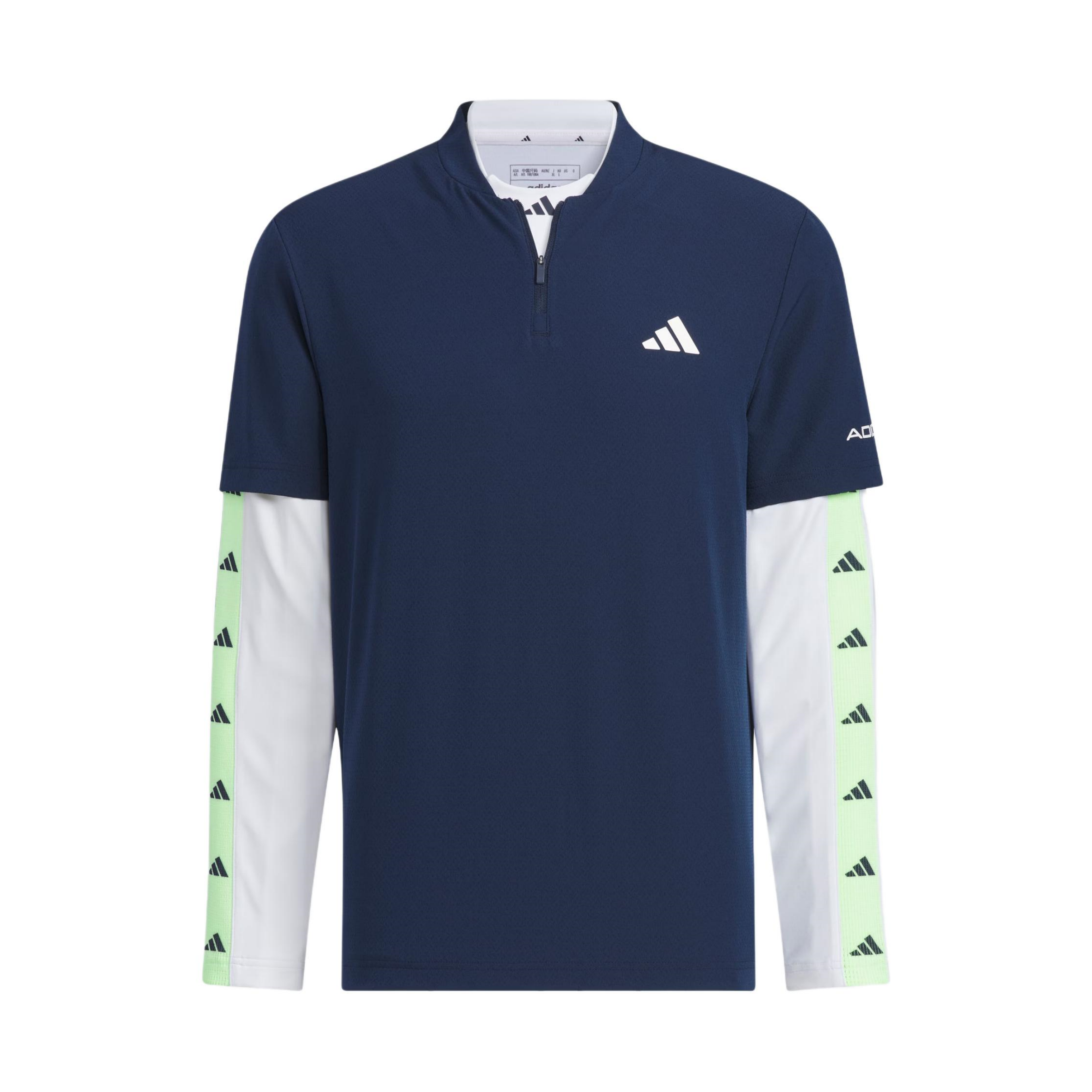 

Adidas Рубашка-поло 2-в-1 и базовый слой. Мужская студенческая рубашка-поло, темно-синяя