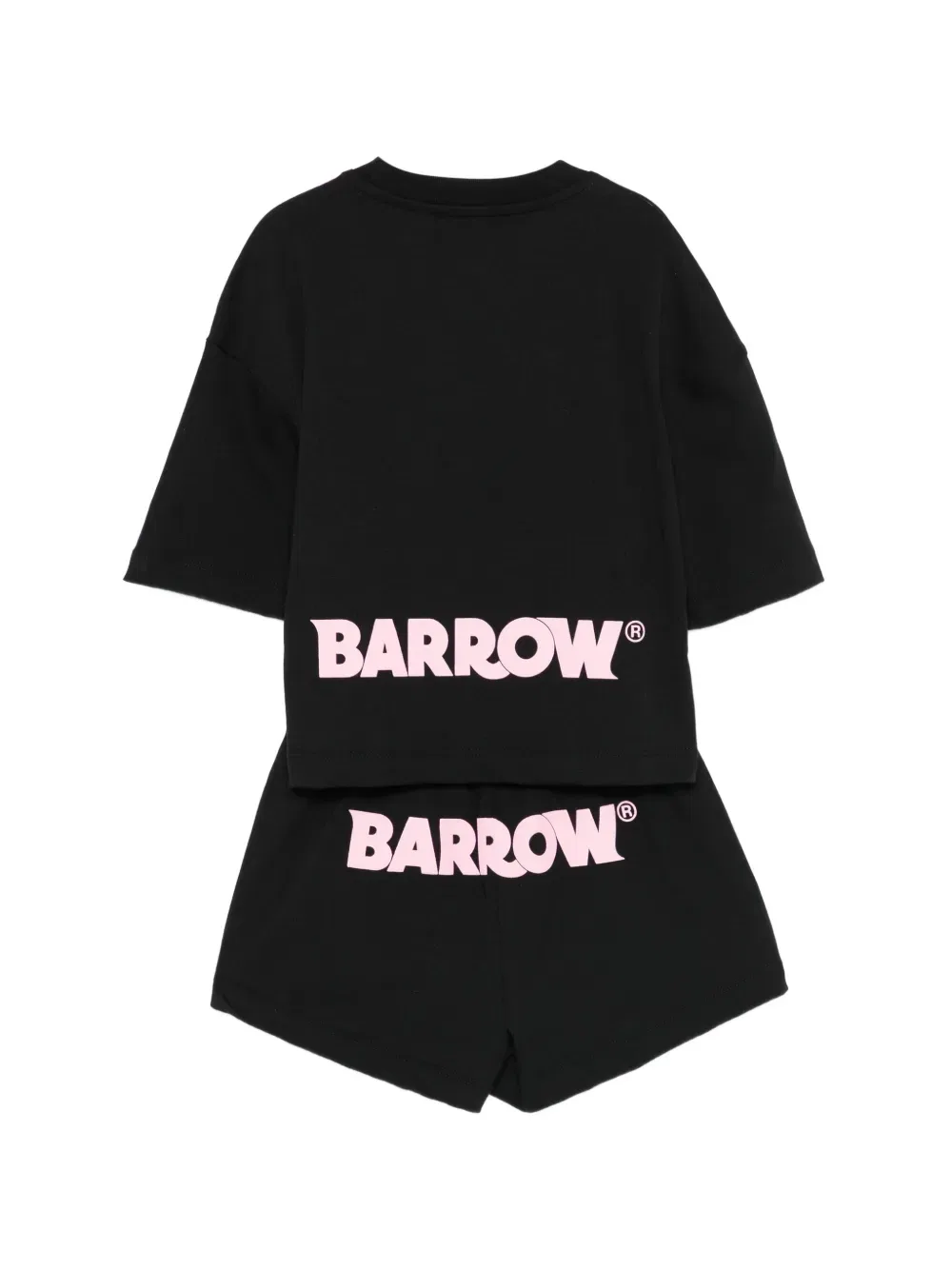 Комплект из шорт и топа на завязках с графическим принтом Barrow Kids, черный — фото 2