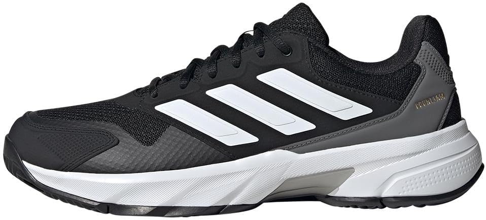 Мужские теннисные кроссовки Adidas Courtjam Control 3, белый/черный/серый