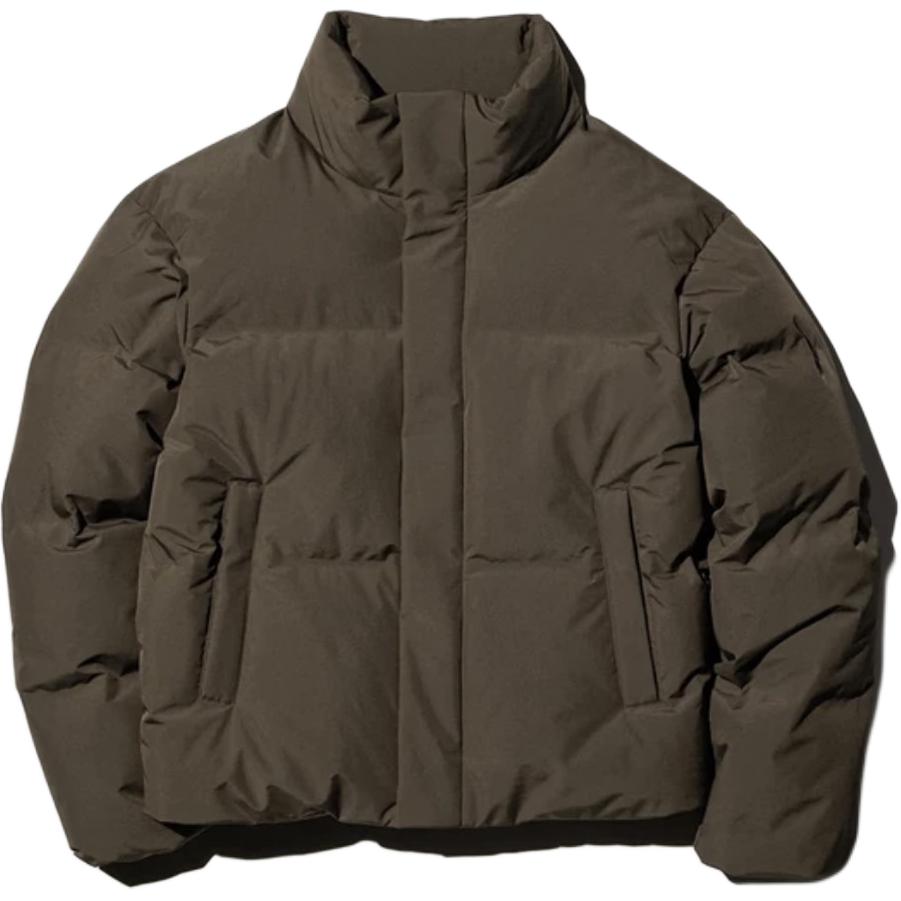 Пуховики Unisex UNIQLO, коричневый/черный