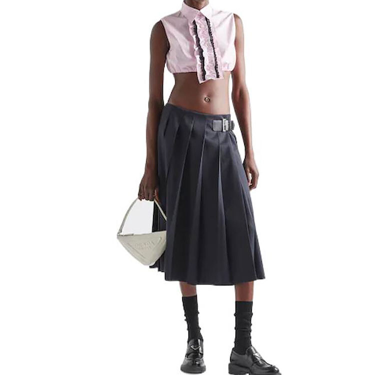 

Укороченный топ женский розовый Prada