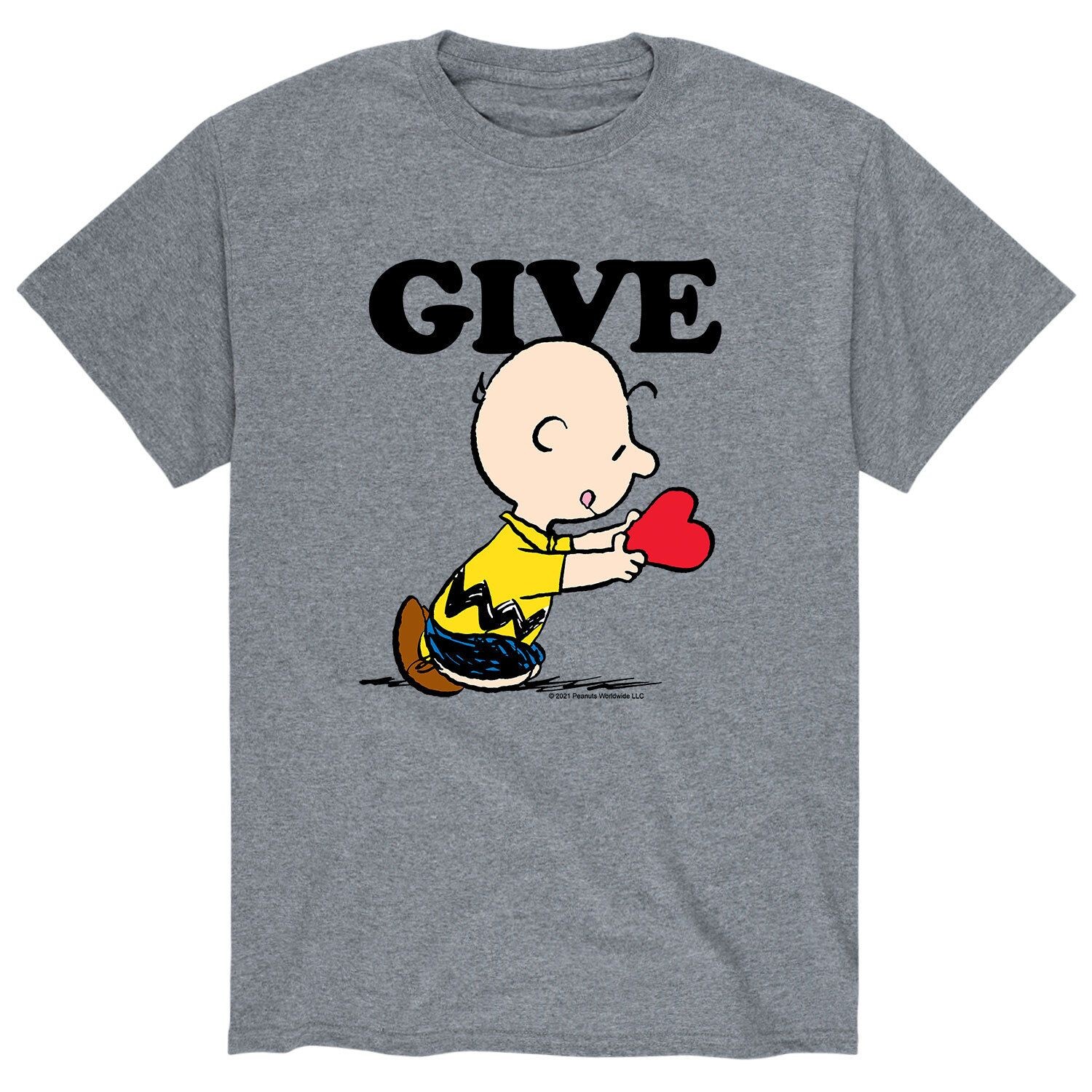 

Мужская футболка Peanuts Give Love Licensed Character