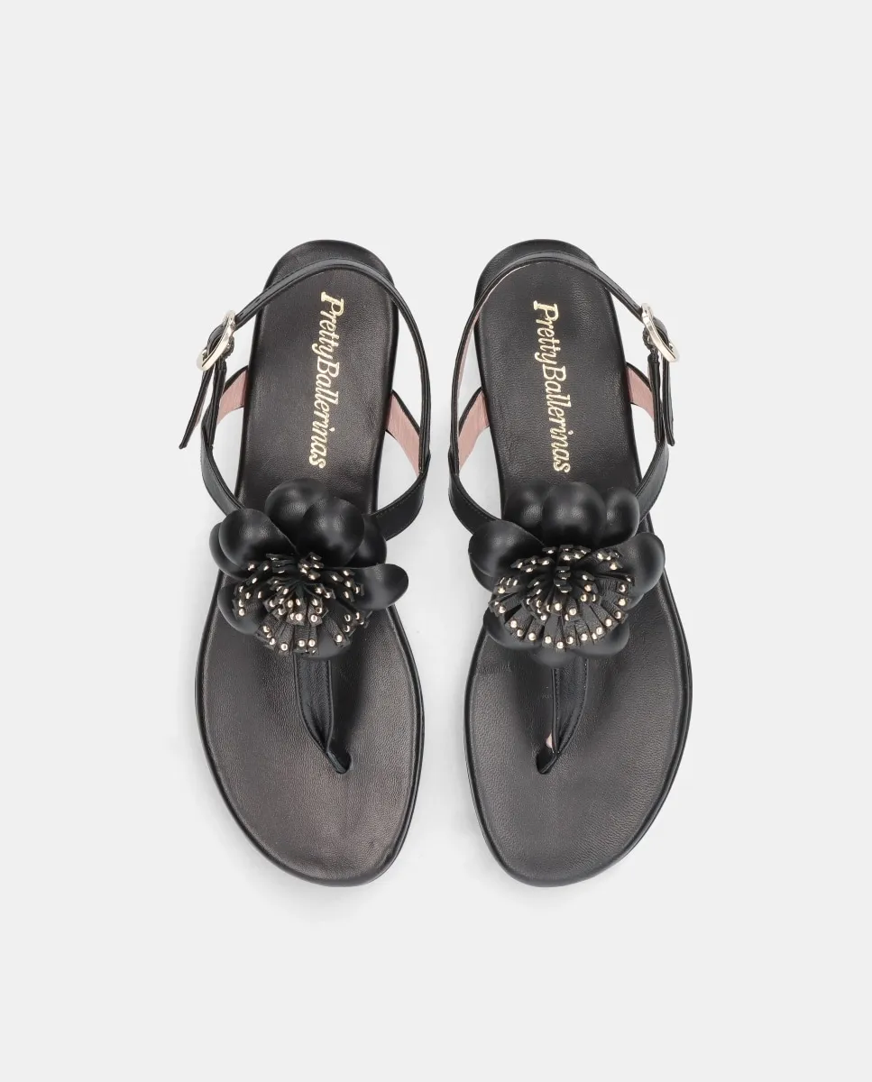 Женские сандалии Judy из мягкой кожи с цветком XL Pretty Ballerinas — фото 2