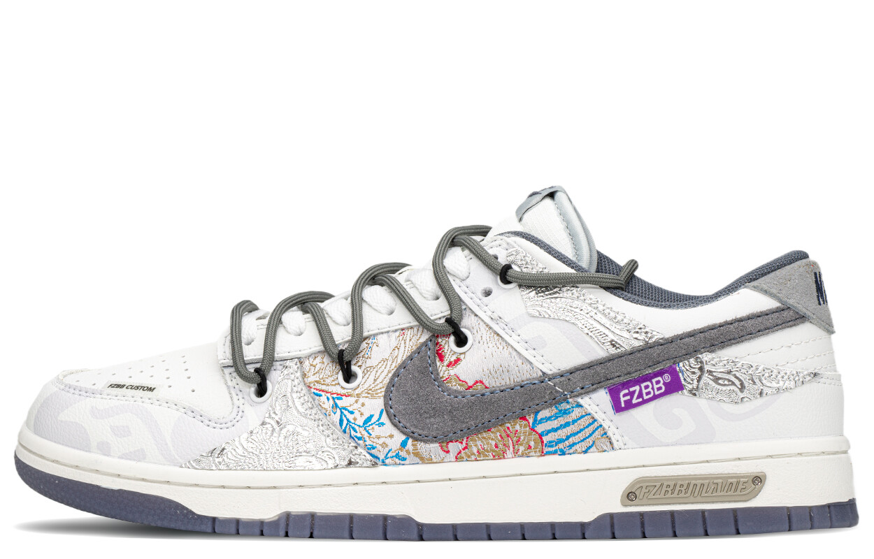 

Кроссовки Nike Dunk Skateboarding Shoes Men Low-top White/purple, сиреневый/фиолетовый/белый