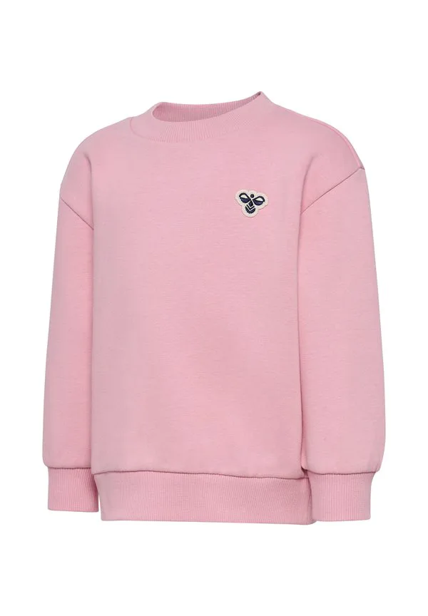 Мини-Толстовка свободного кроя с круглым вырезом и изображением пчелы. Hummel, Pink Nectar — фото 4
