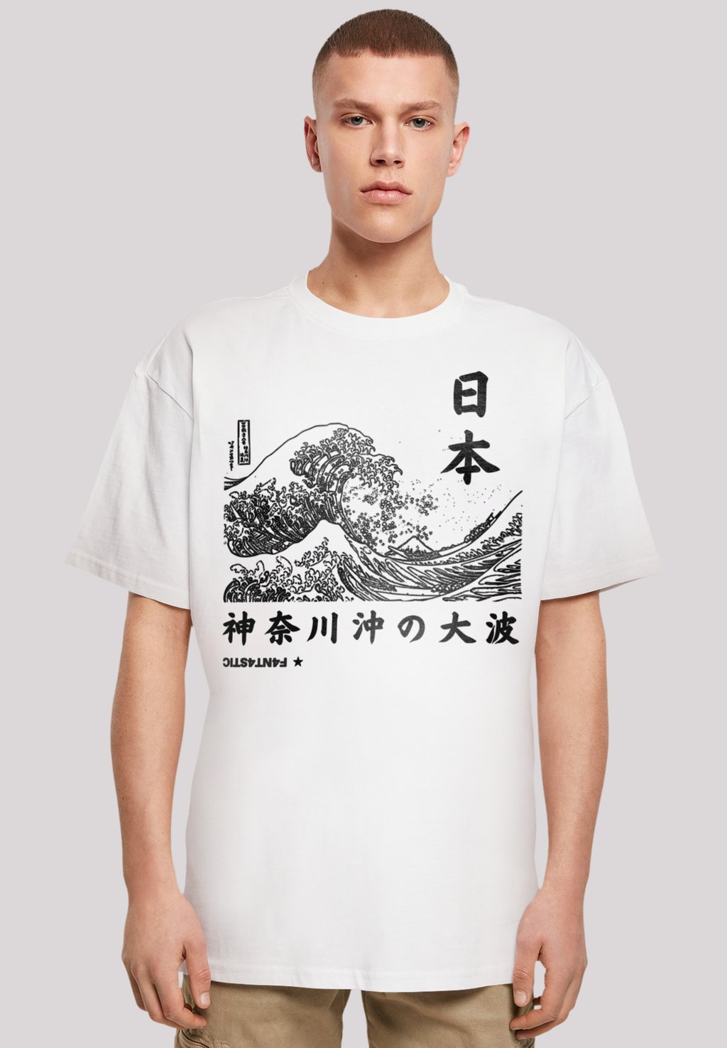 

Футболка с принтом KANAGAWA WELLE JAPAN F4NT4STIC, белый