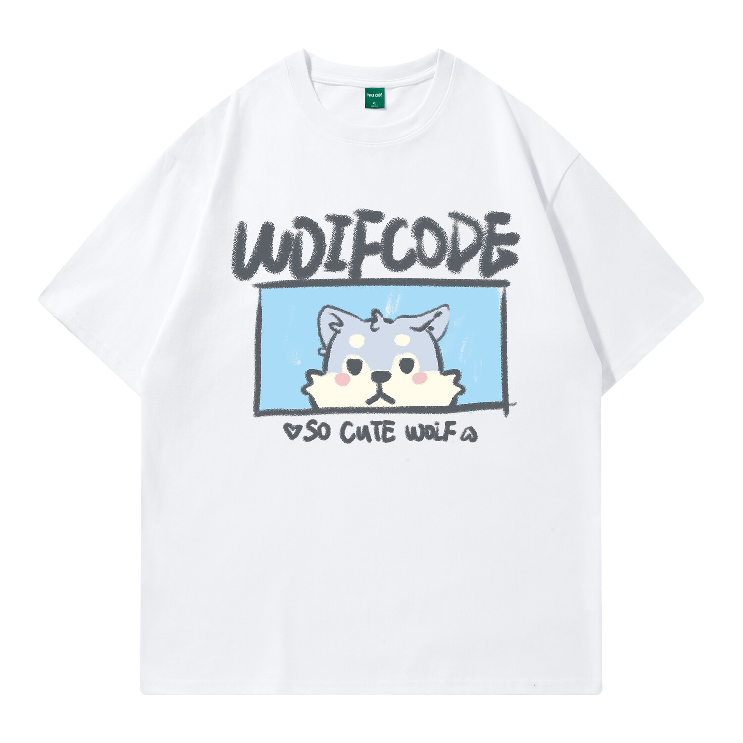 

Wolf Code Футболка унисекс, Белый
