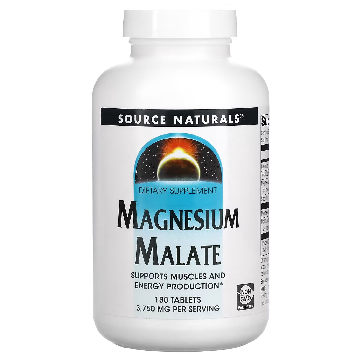 

Магния малат Source Naturals 3750 мг, 180 таблеток (1250 мг на таблетку)