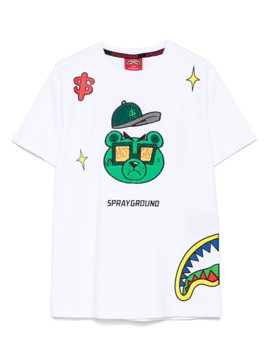 

Футболка с надписью Money Bear Cut Sprayground kid, белый