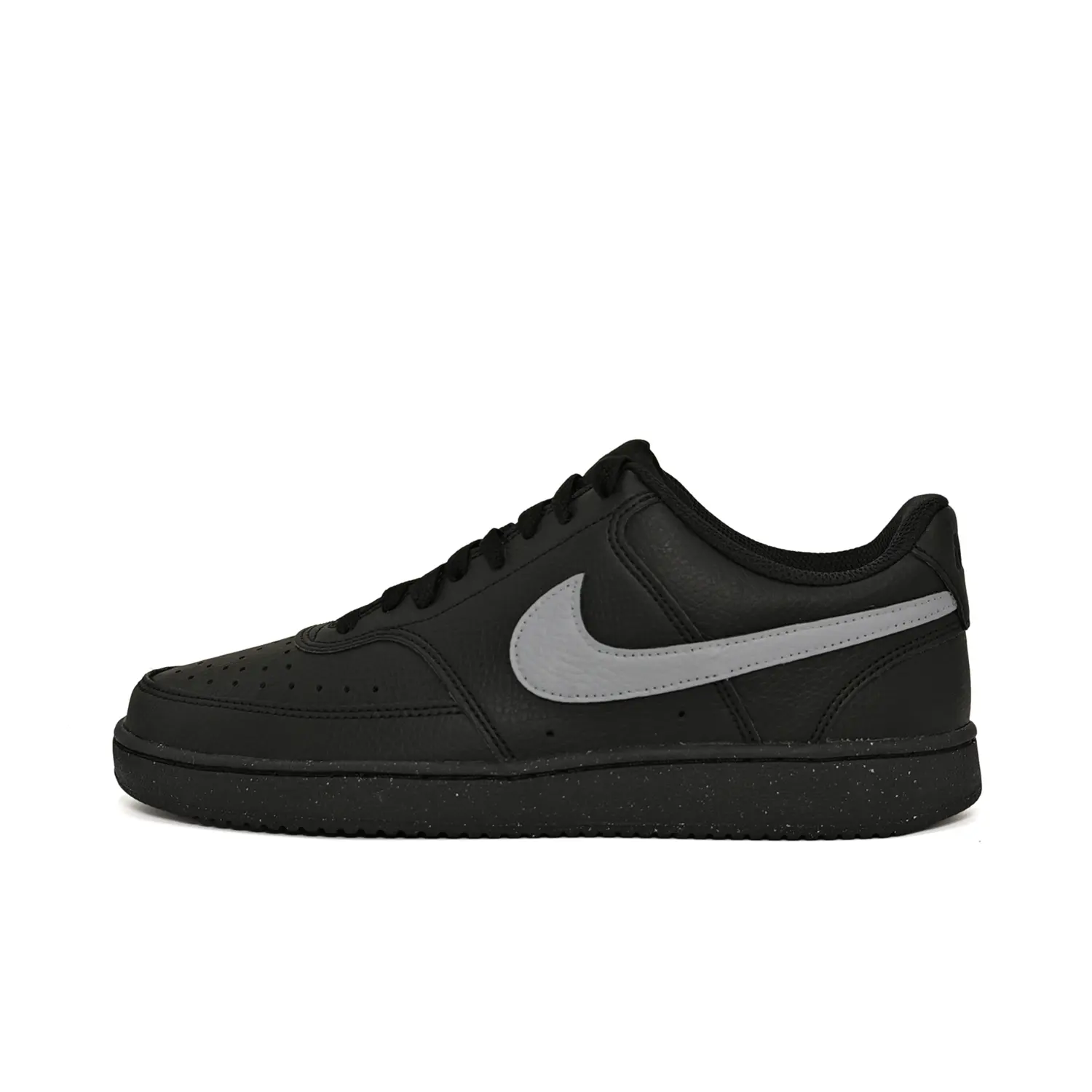 

Кроссовки для скейтбординга Court Vision Low Unisex Low-Top Black Silver Grey Nike