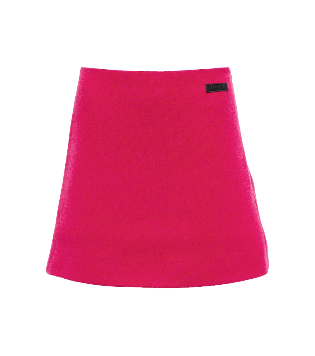 

Мини-юбка из смесовой шерсти Ganni, Fiery Red