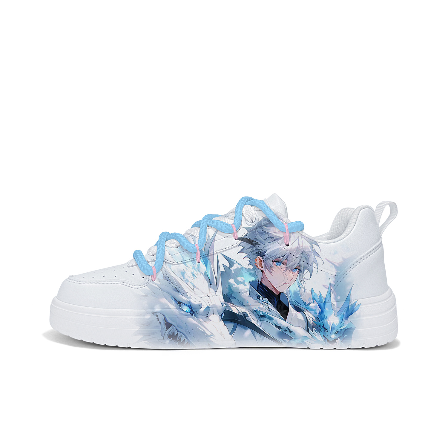 

Cold cicadas yesterday Антискользящие износостойкие легкие дышащие низкие скейтерские кроссовки унисекс белый с серебристой перекрестной застежкой