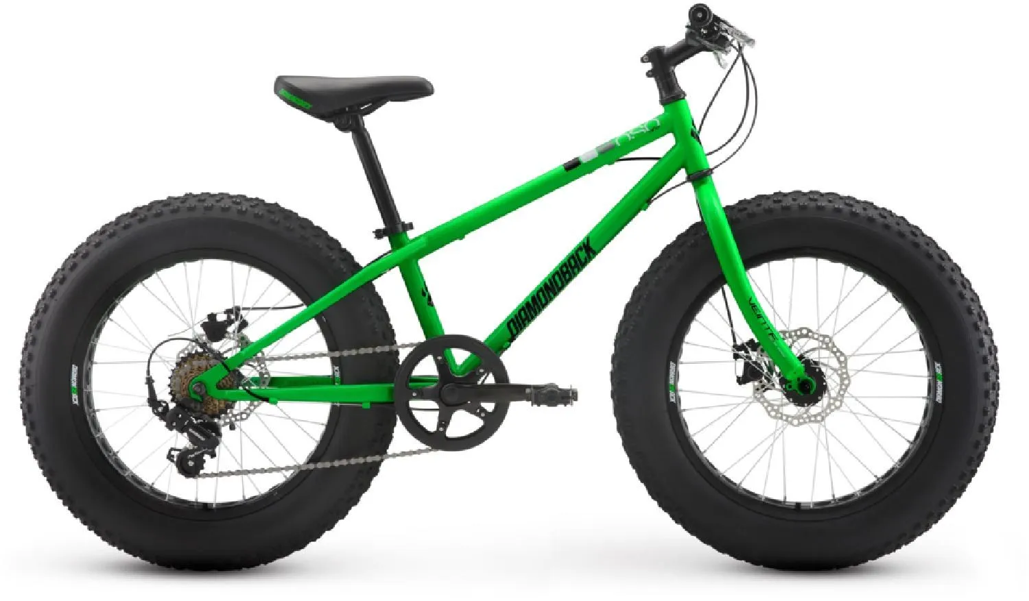 

Детский горный велосипед El Oso Nino 20 с широкими шинами Diamondback, Green Gloss