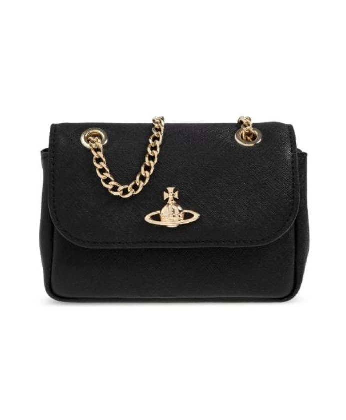 

Маленькая сумка через плечо на цепочке Vivienne Westwood, черный