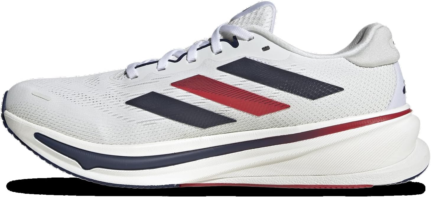 Мужские беговые кроссовки Adidas Supernova Rise 2, белый/синий — фото 2