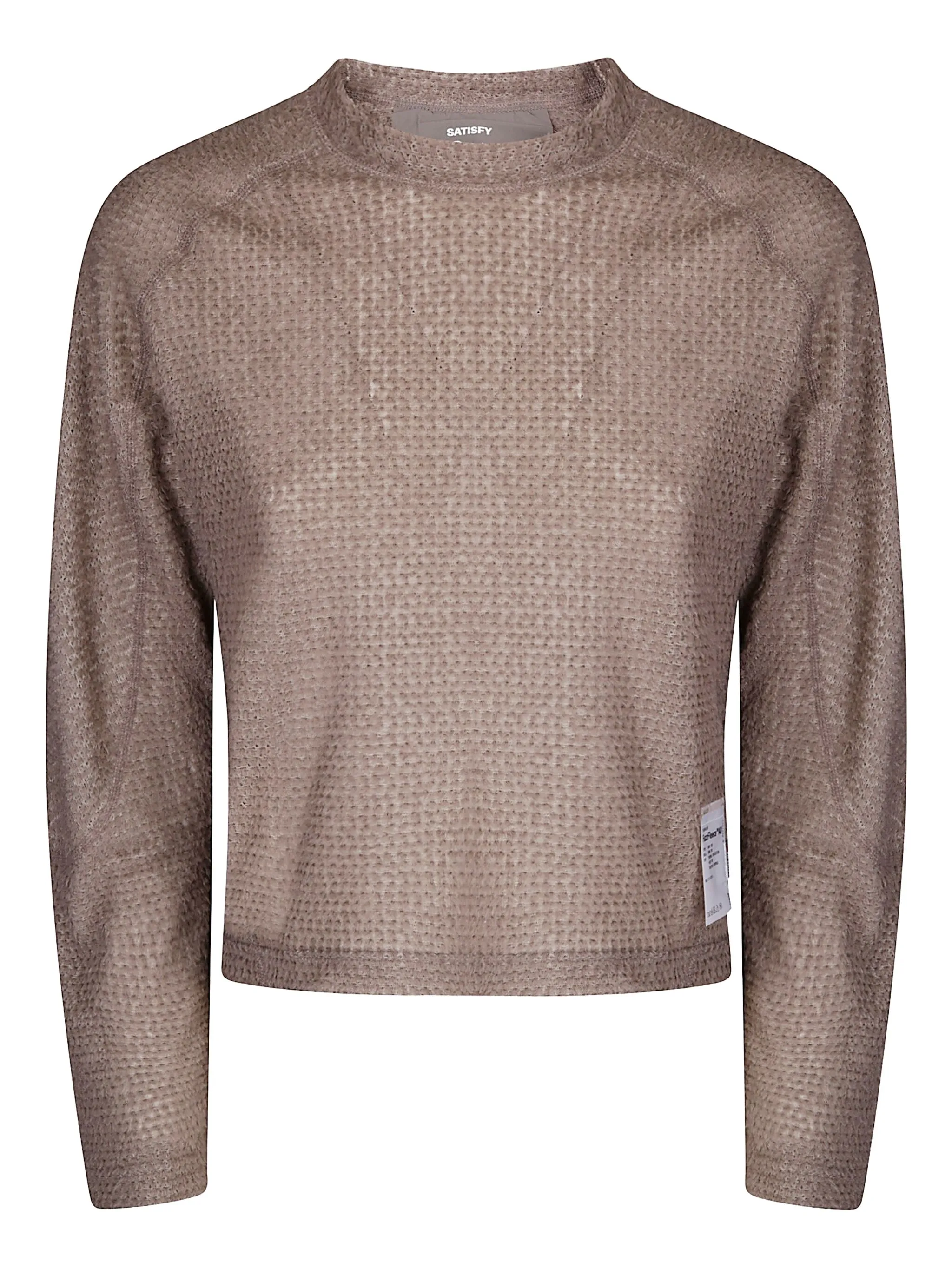 

Рубашка с нашивкой-логотипом Satisfy, бежевый