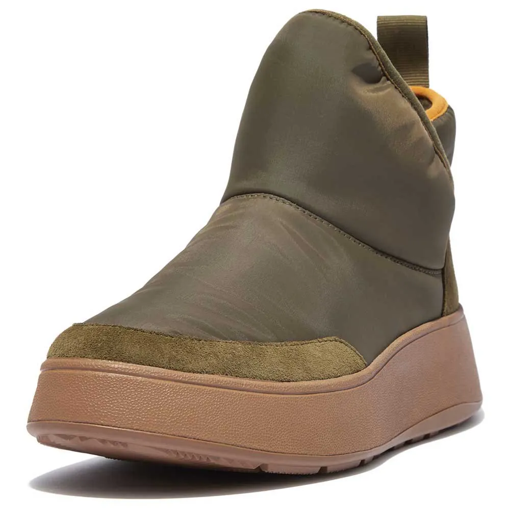 Ботинки Fitflop F-Mode Biofleece Nylon, зеленый