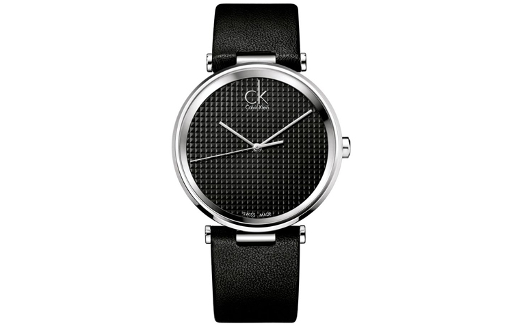 

Calvin Klein Часы Sight Collection Wrist Watch Quartz Movement Leather Strap 40mm Black Dial Men's Watch, Black Dial