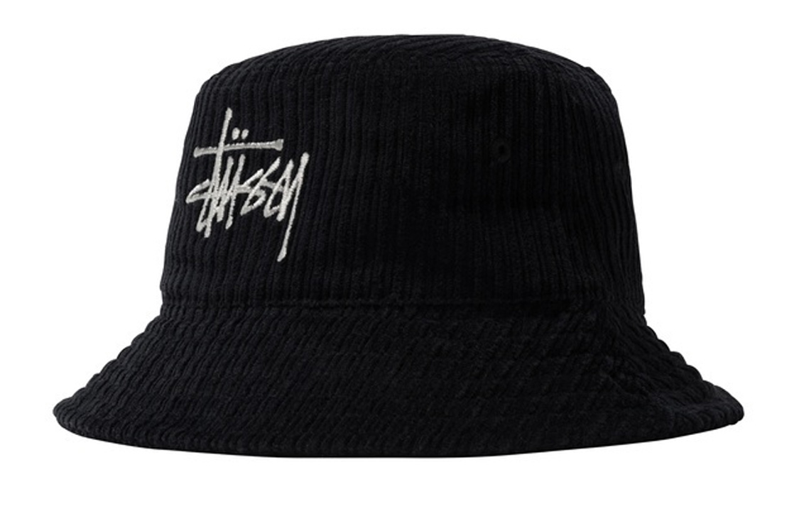 

Stussy Большая базовая вельветовая шляпа-ведро, Black