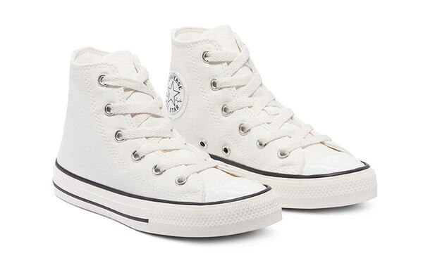 Кроссовки chuck taylor all star high top beige/white Converse, белый — фото 3