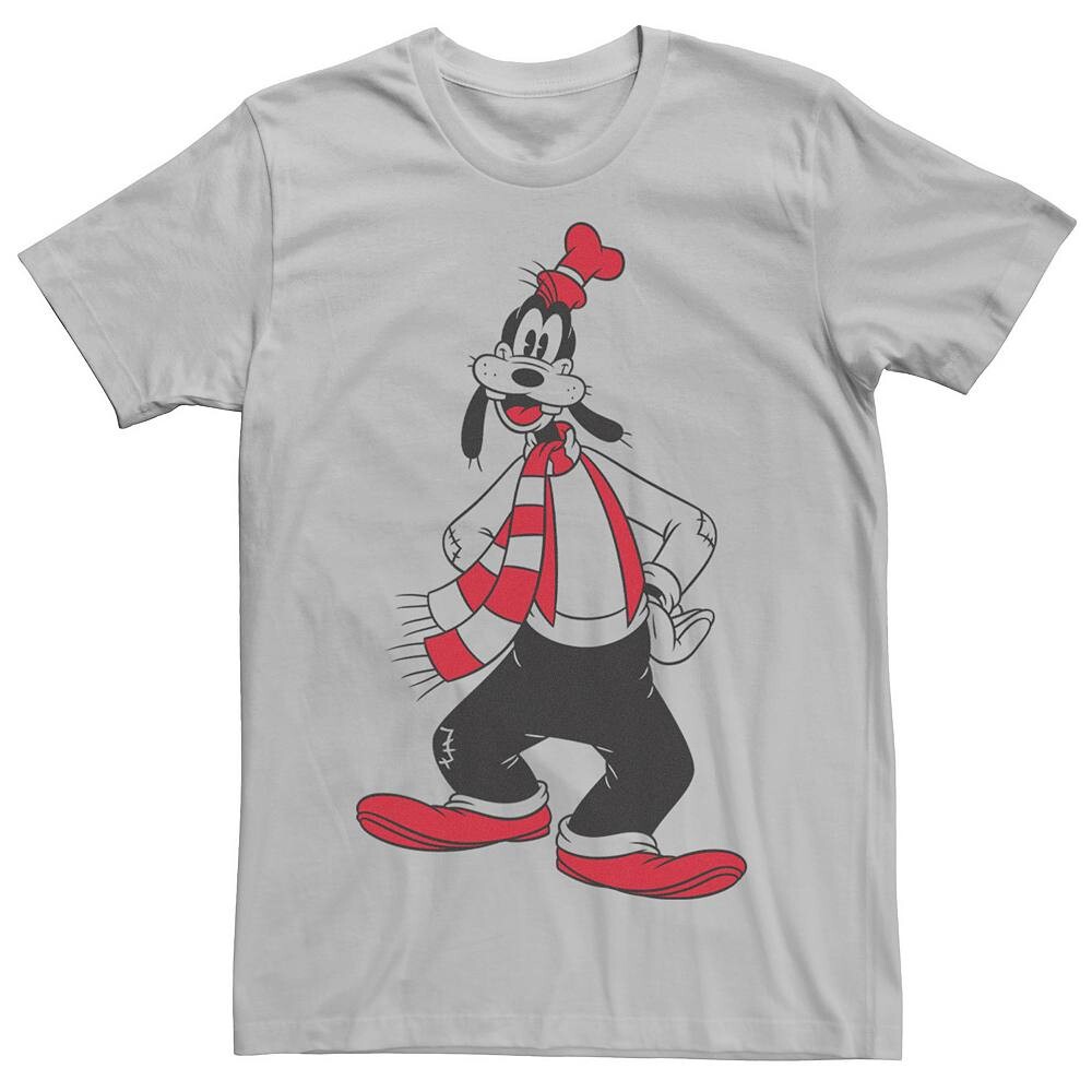 

Мужская рождественская футболка Disney's Goofy с контуром, цвет Silver