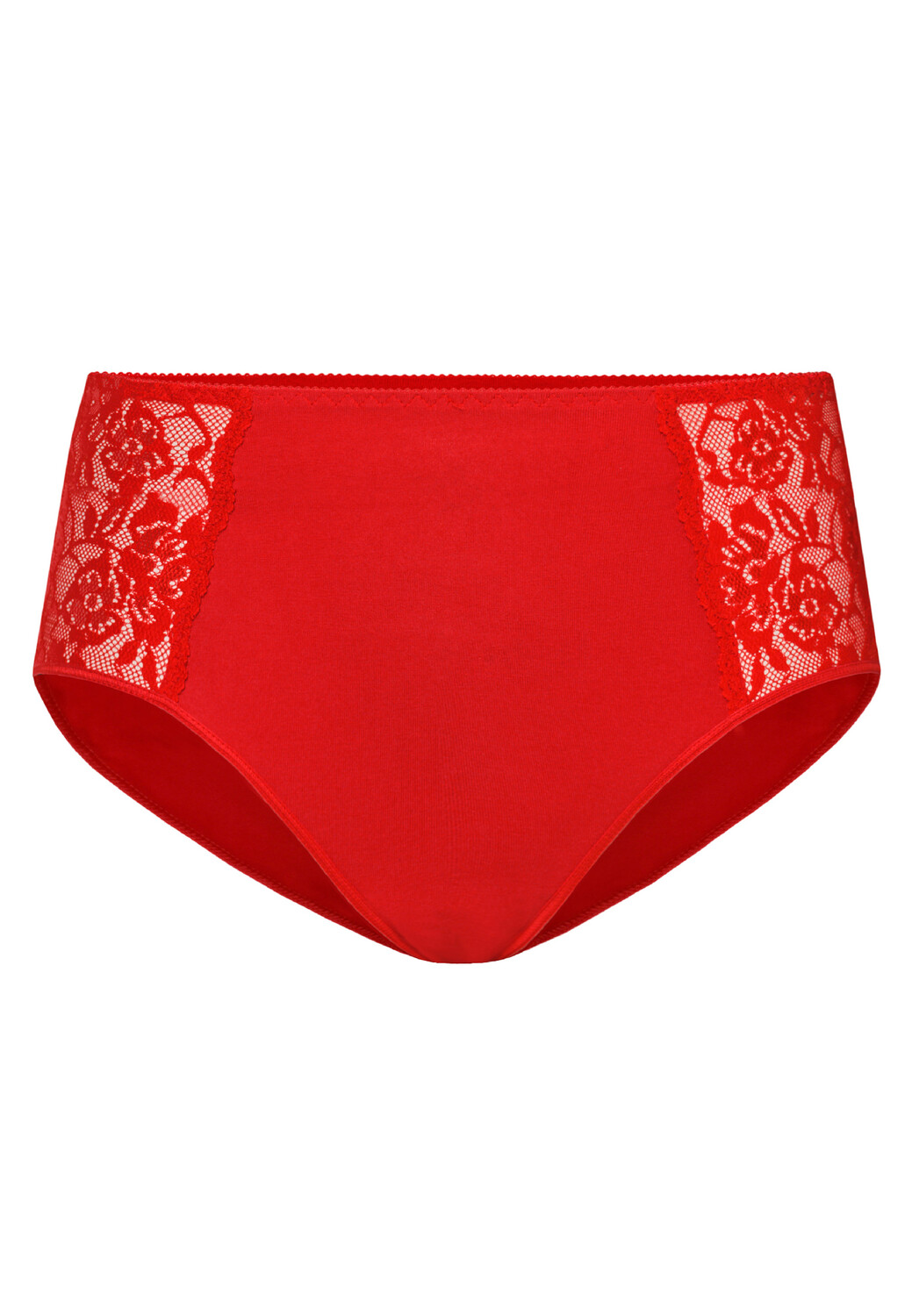 

Трусы Teyli Hohe Taille Baumwoll mit floraler Spitze Loren, красный