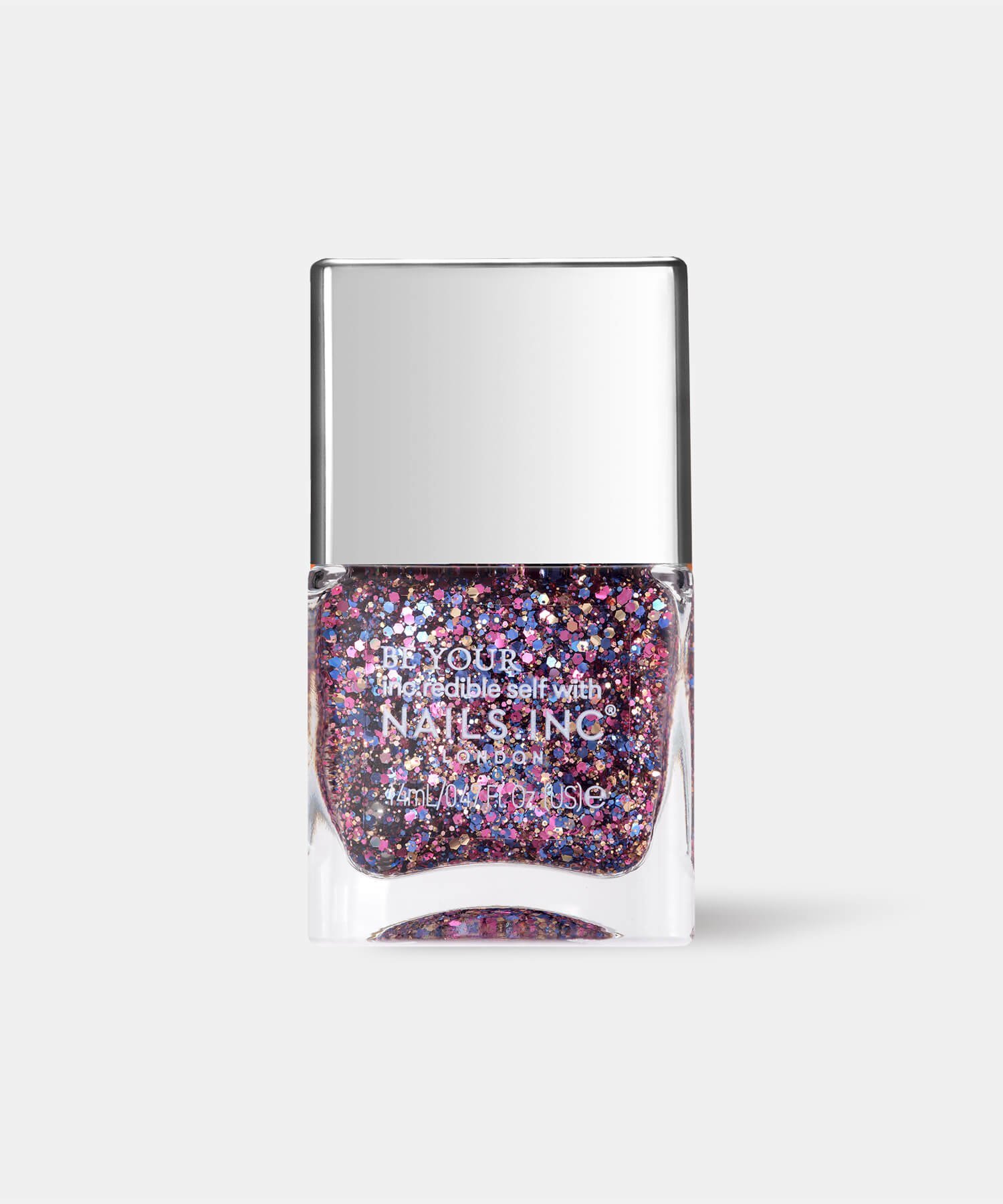 Лак для ногтей Сверкающая супер-пайеточная ткань Nails Inc, purple