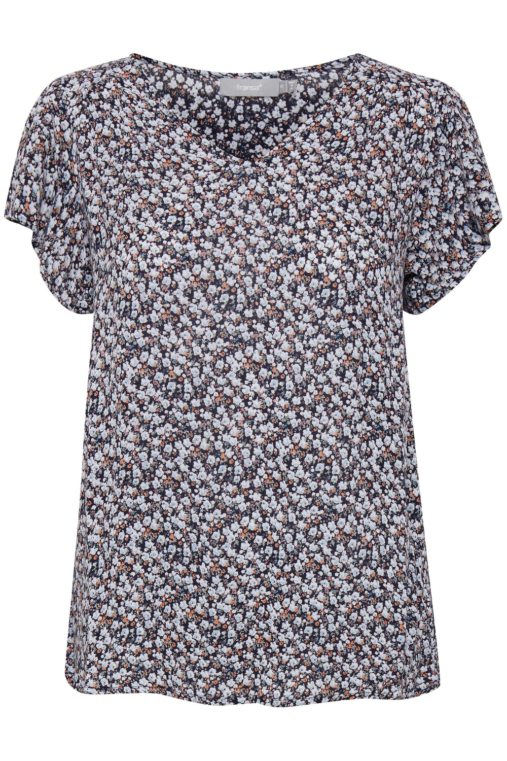

Блуза Fransa Kurzarm FRALCRINKLE 4 Blouse, синий