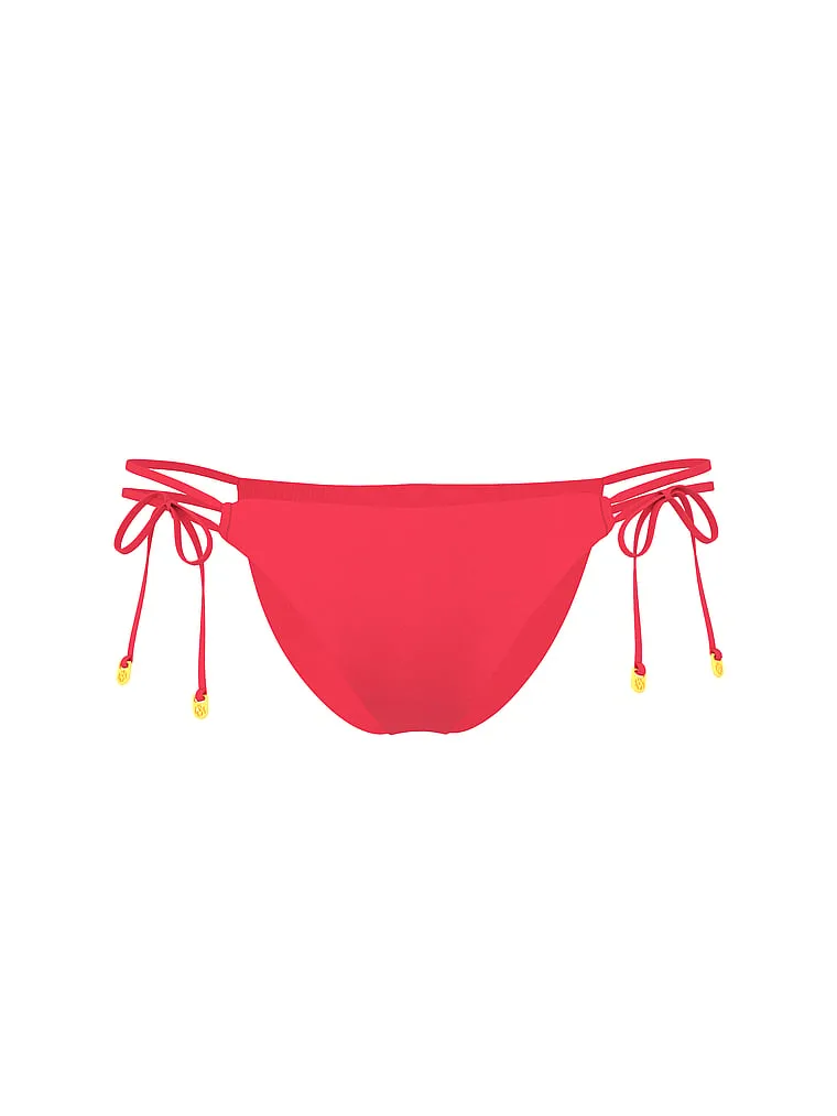 Плавки Victoria'S Secret Swim, плавки с завязками по бокам, розовато-бежевый — фото 3