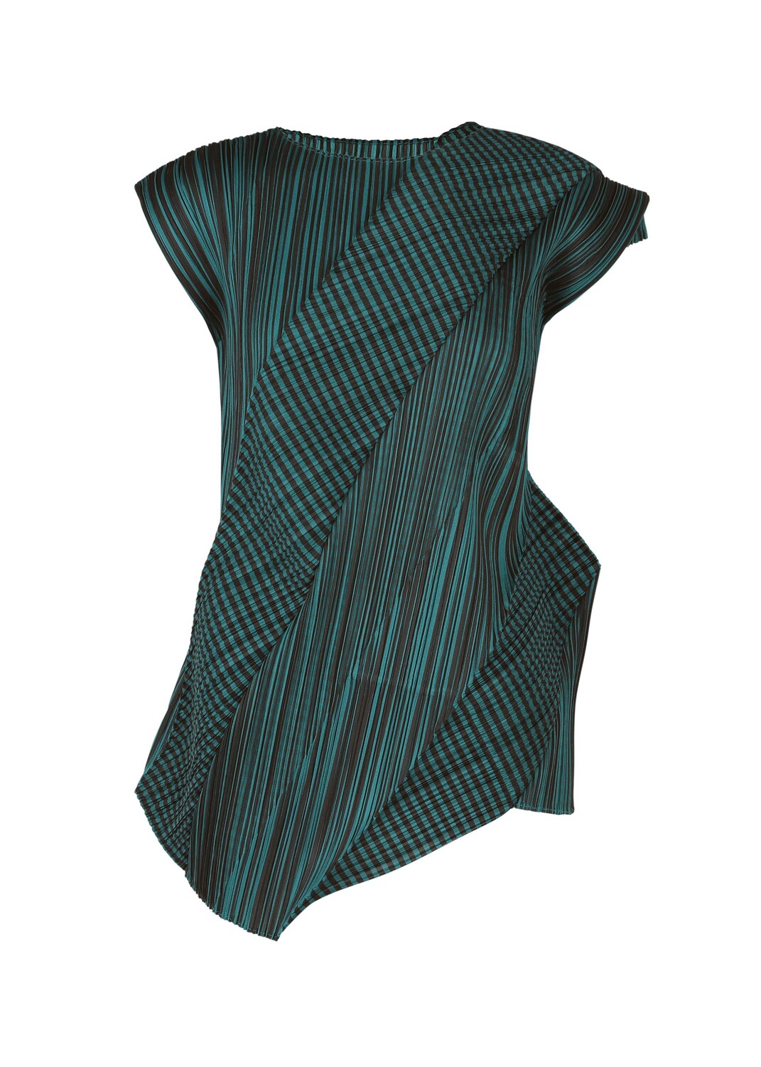 

Топ cosmic rays Pleats Please Issey Miyake, зеленый