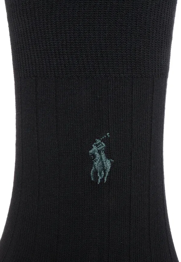 Носки Polo Ralph Lauren Ribbed trouser socks, черный — фото 2