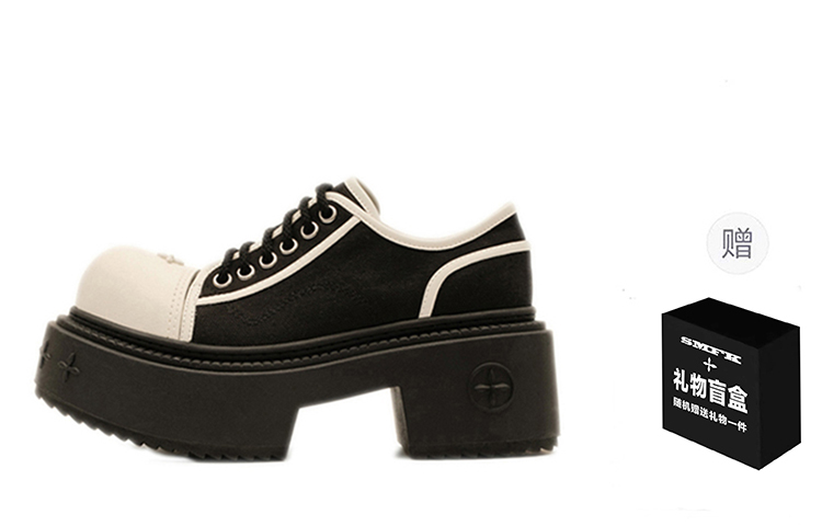 Compass Casual Одинарные Туфли Женские Черно-Белые SMFK — фото 2