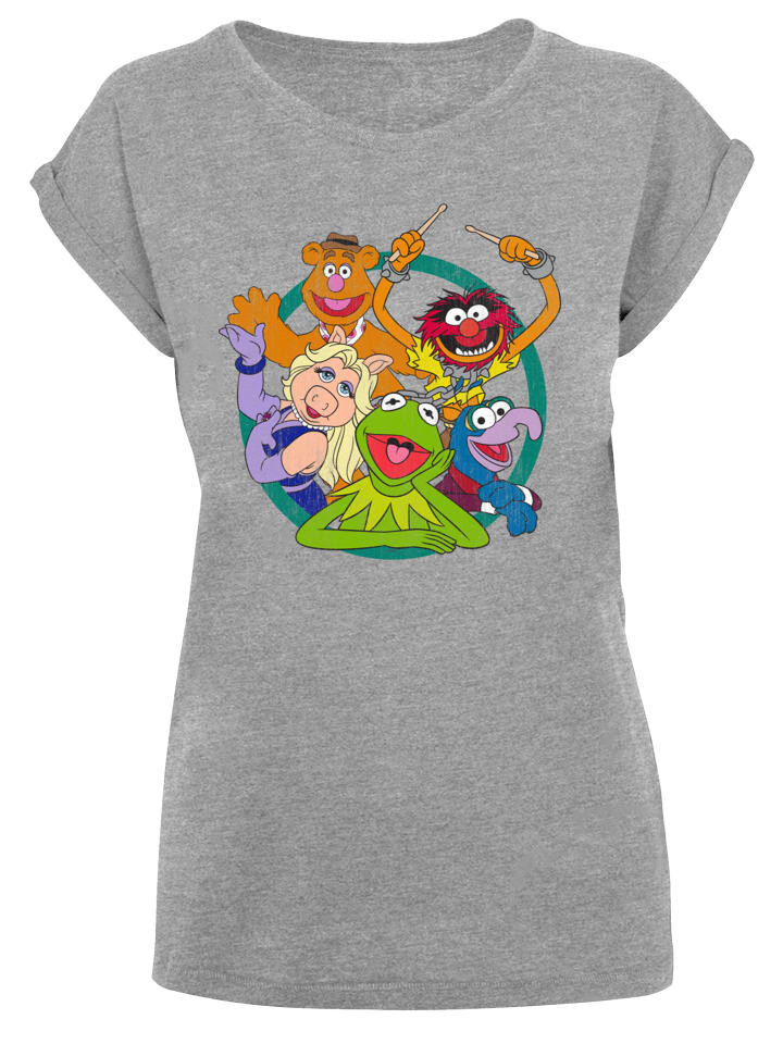 

Футболка F4NT4STIC T-Shirt Disney Die Muppets Group Circle, пятнистый серый