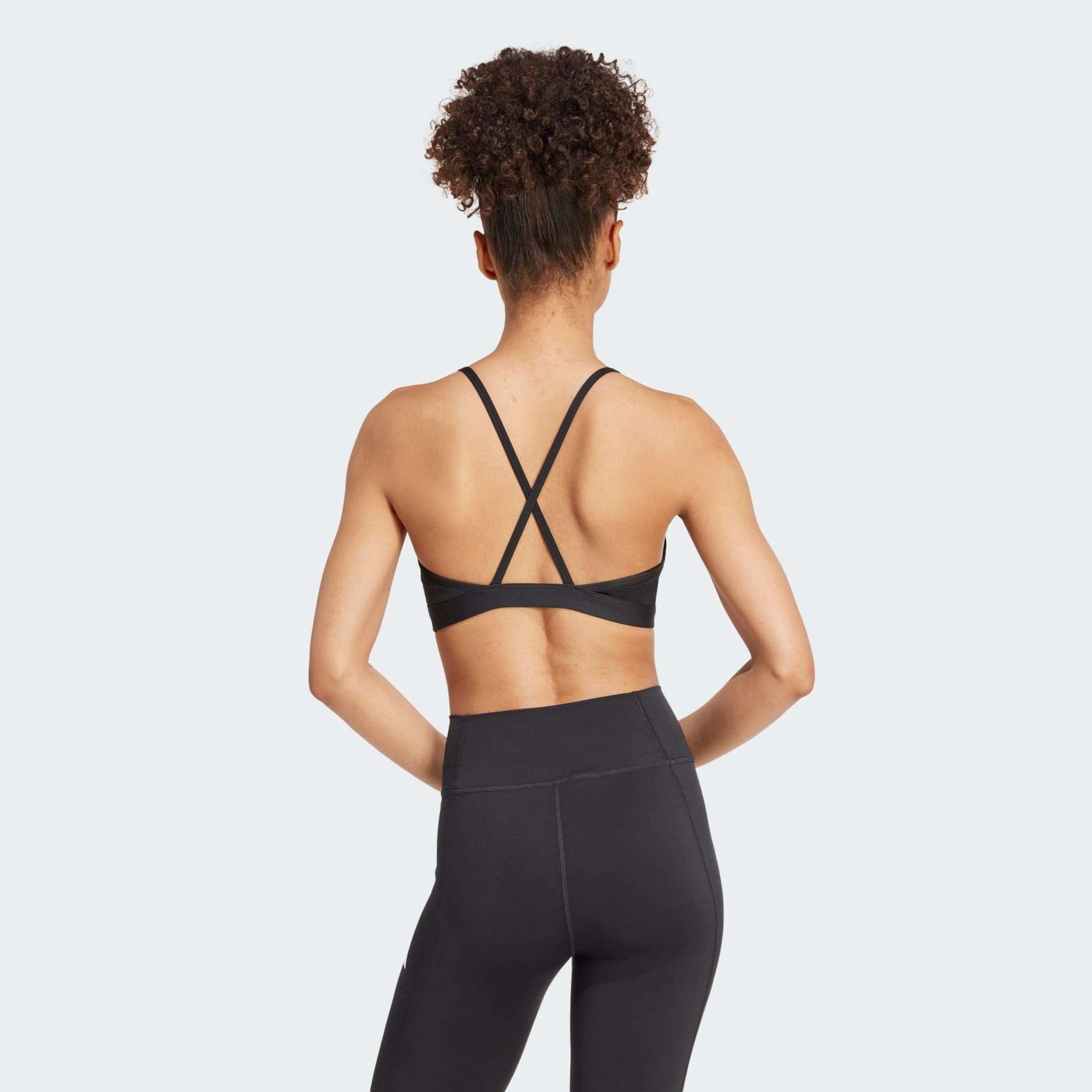 Adidas Performance Спортивный бюстгальтер-бралетт 'Aeroreact' в черном цвете — фото 4