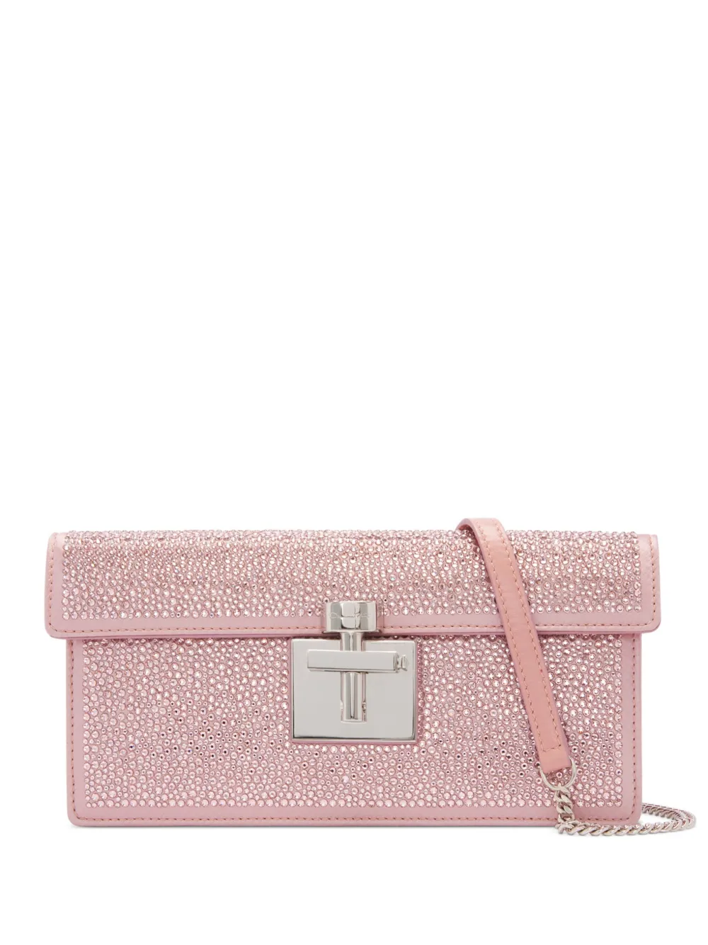

Клатч Alibi с кристаллами Oscar de la Renta, розовый