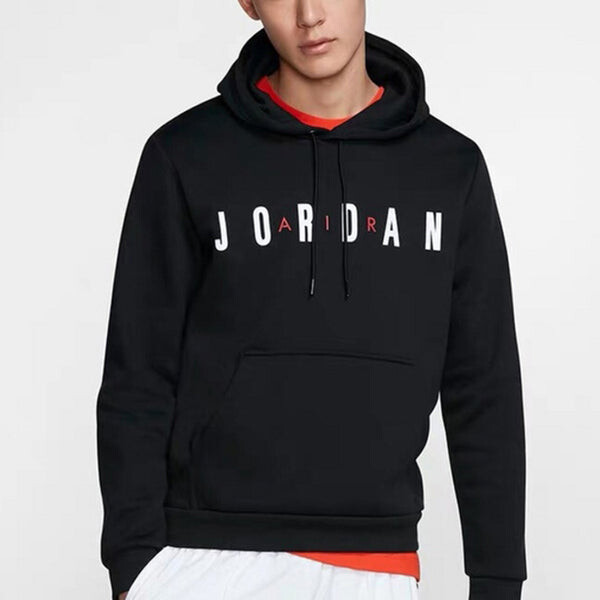 Толстовка Air Jordan Alphabet Athletic Hoodie Men's Black Gift for Him, черный — фото 4