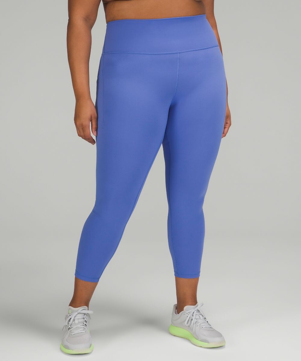 

Леггинсы Wunder Train с высокой посадкой и карманами Lululemon, индиго