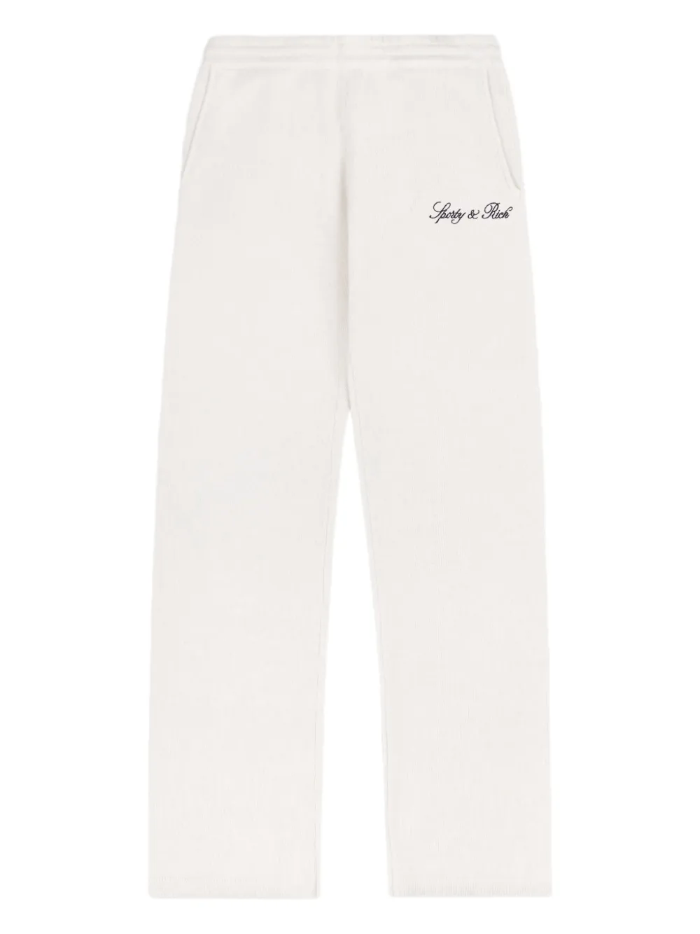 

Брюки с вышитым логотипом Sporty & Rich, белый