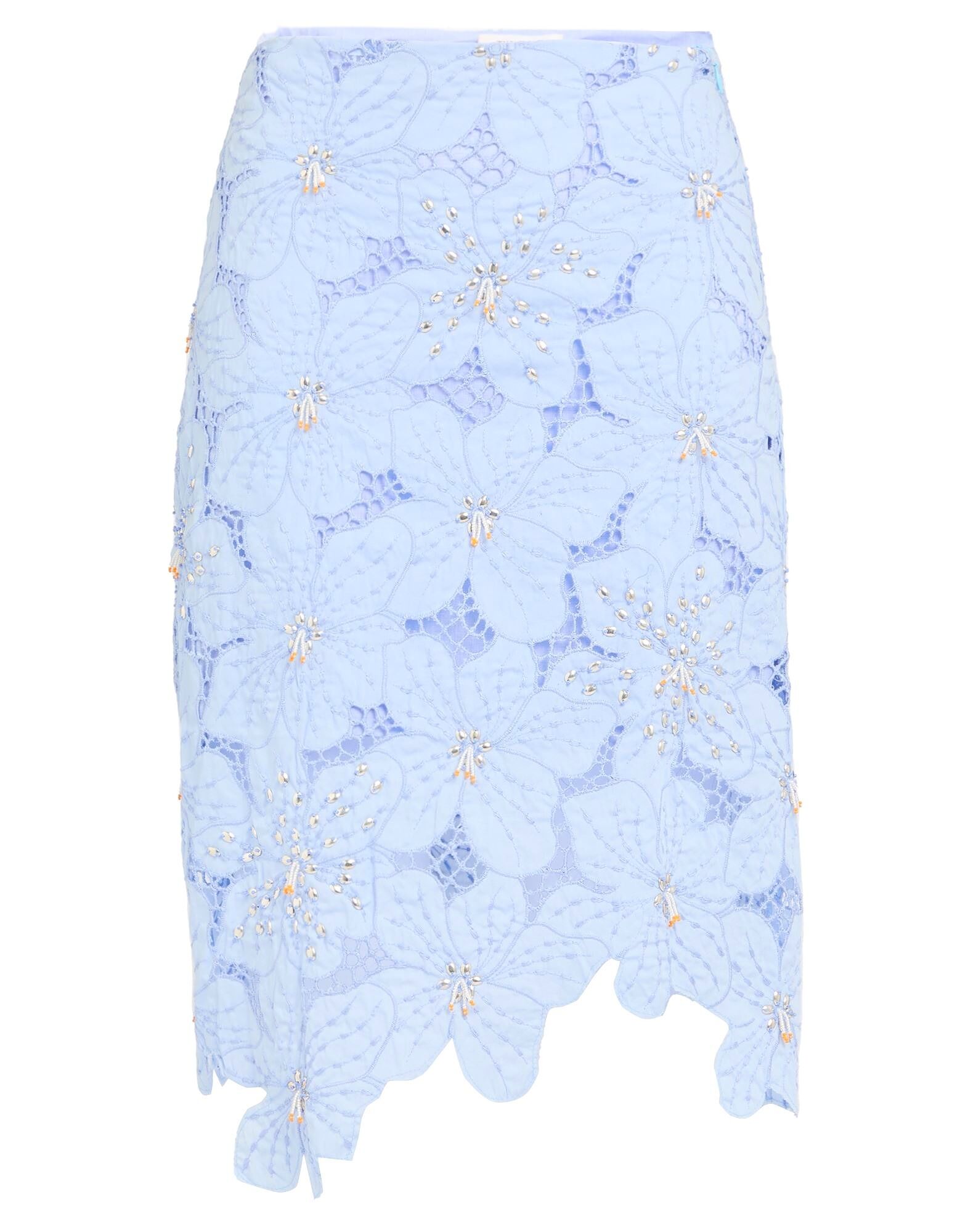 

Юбка миди Wales Bonner, светло-голубой