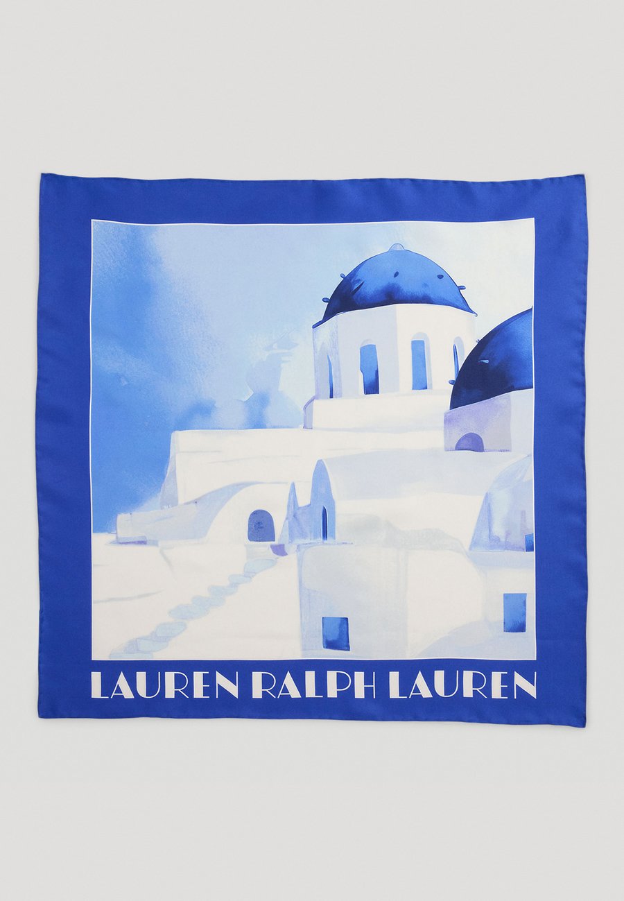

Шарф Lauren Ralph Lauren LANDSCAPE-PRINT SILK SQUARE SCARF, Liberty Blue/Blue