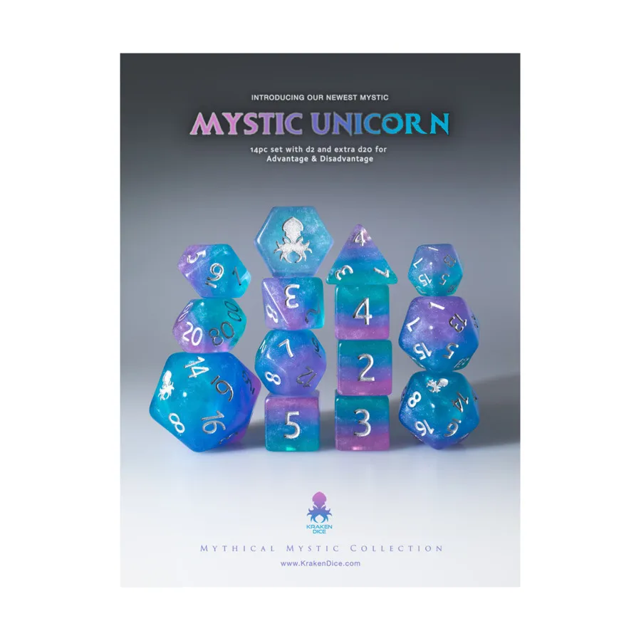 

Набор Poly — Мистический единорог с серебром (14), Poly Sets - Mystics
