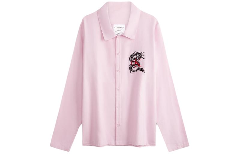 

Кальвин Кляйн Пижамная блузка женская из велюра розовая