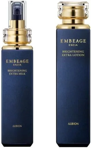 Набор для ухода за кожей ALBION Ambaage Brightening Extra Milk 200 г + лосьон 200 мл