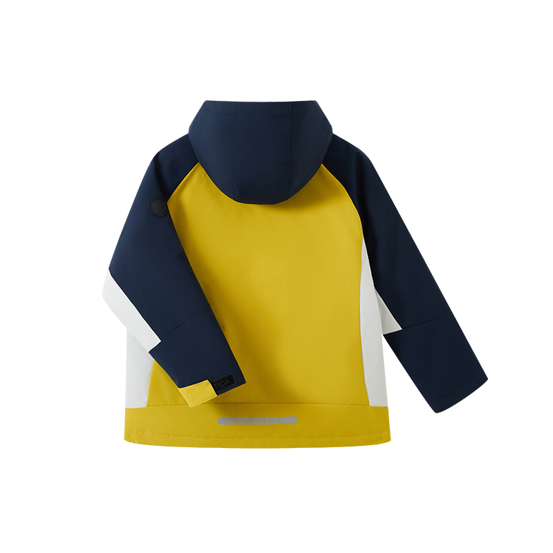 Детская пуховая куртка Three Proofings Nautica, светлый серый — фото 4